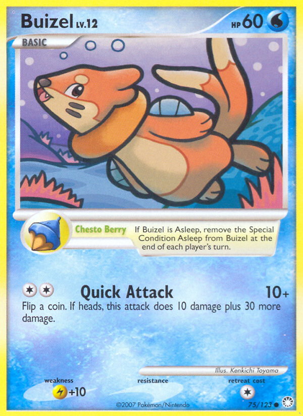 Buizel (75/123) [Diamond & Pearl: Mysterious Treasures] | Game Haven TX