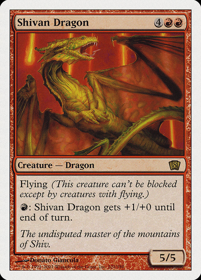 Shivan Dragon [Eighth Edition] | Game Haven TX