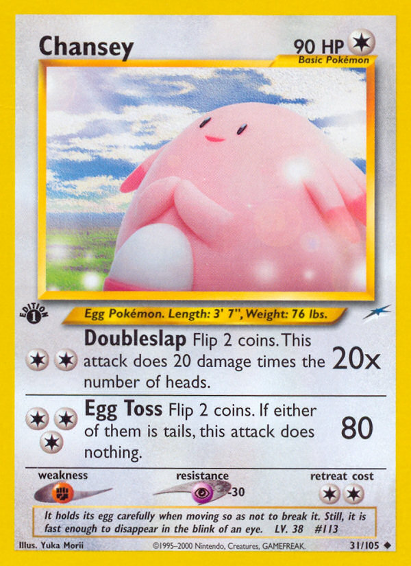 Chansey (31/105) [Neo Destiny 1st Edition] | Game Haven TX