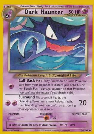 Dark Haunter (36/105) [Neo Destiny Unlimited] | Game Haven TX