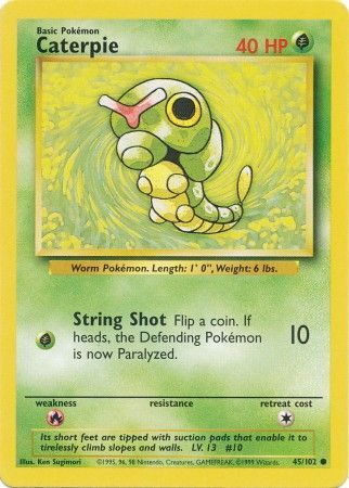 Caterpie (45/102) [Base Set Unlimited] | Game Haven TX