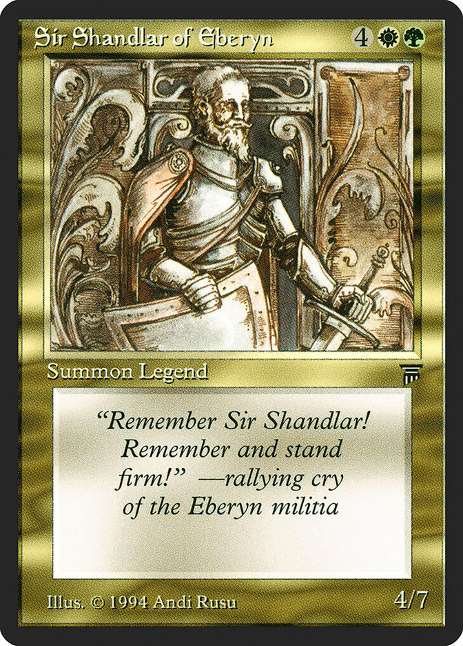 Sir Shandlar of Eberyn [Legends] | Game Haven TX