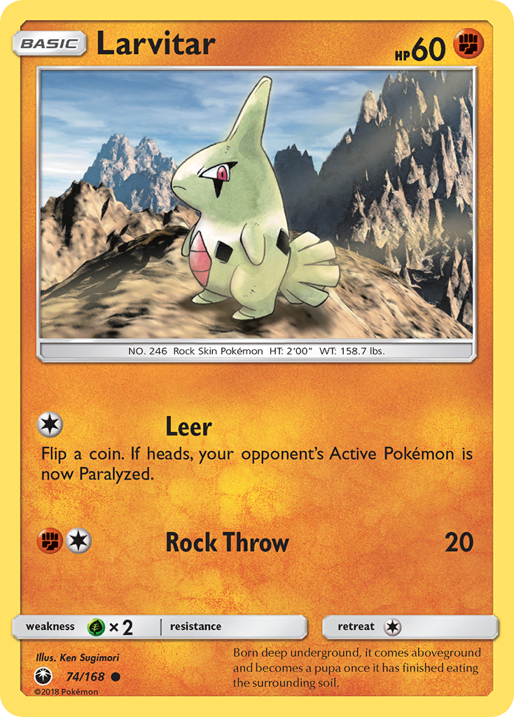 Larvitar (74/168) [Sun & Moon: Celestial Storm] | Game Haven TX