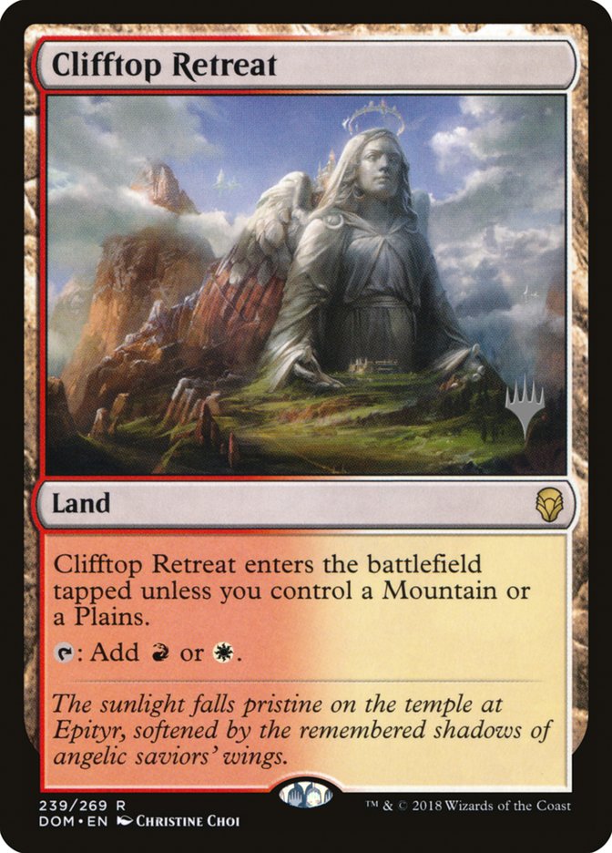 Clifftop Retreat [Dominaria Promos] | Game Haven TX