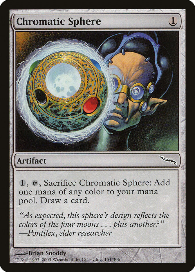 Chromatic Sphere [Mirrodin] | Game Haven TX