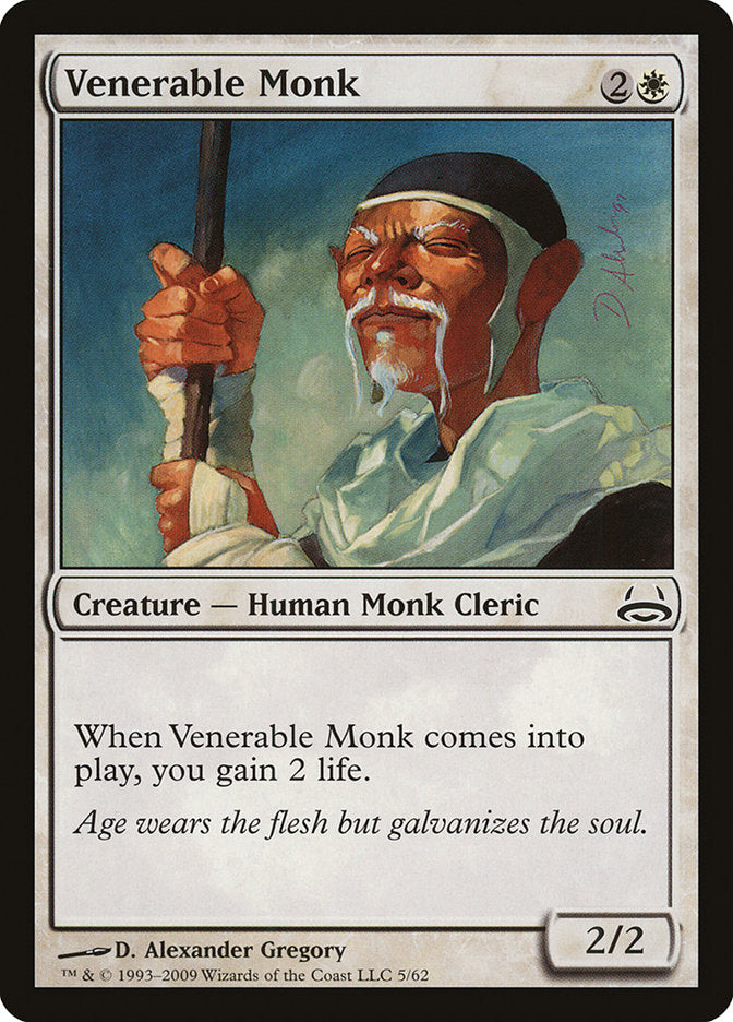Venerable Monk [Duel Decks: Divine vs. Demonic] | Game Haven TX