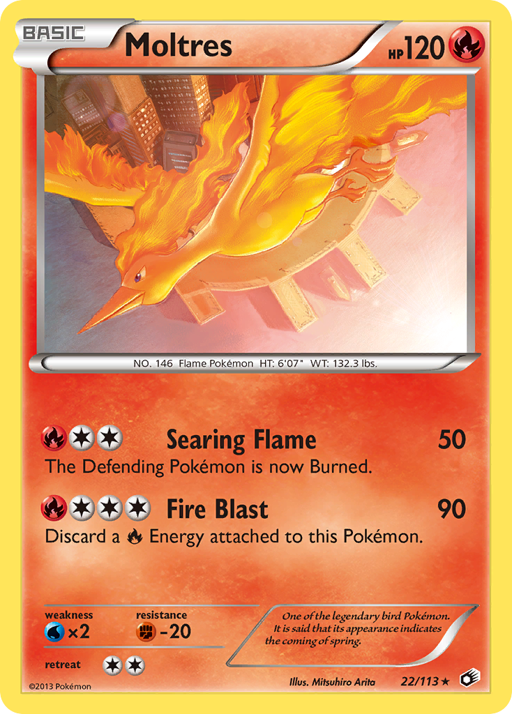 Moltres (22/113) [Black & White: Legendary Treasures] | Game Haven TX