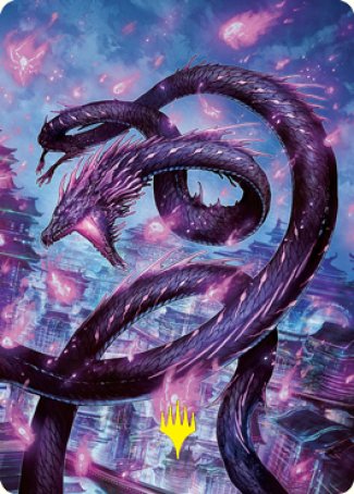 Junji, the Midnight Sky 2 Art Card (Gold-Stamped Signature) [Kamigawa: Neon Dynasty Art Series] | Game Haven TX