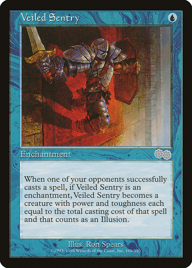 Veiled Sentry [Urza's Saga] | Game Haven TX