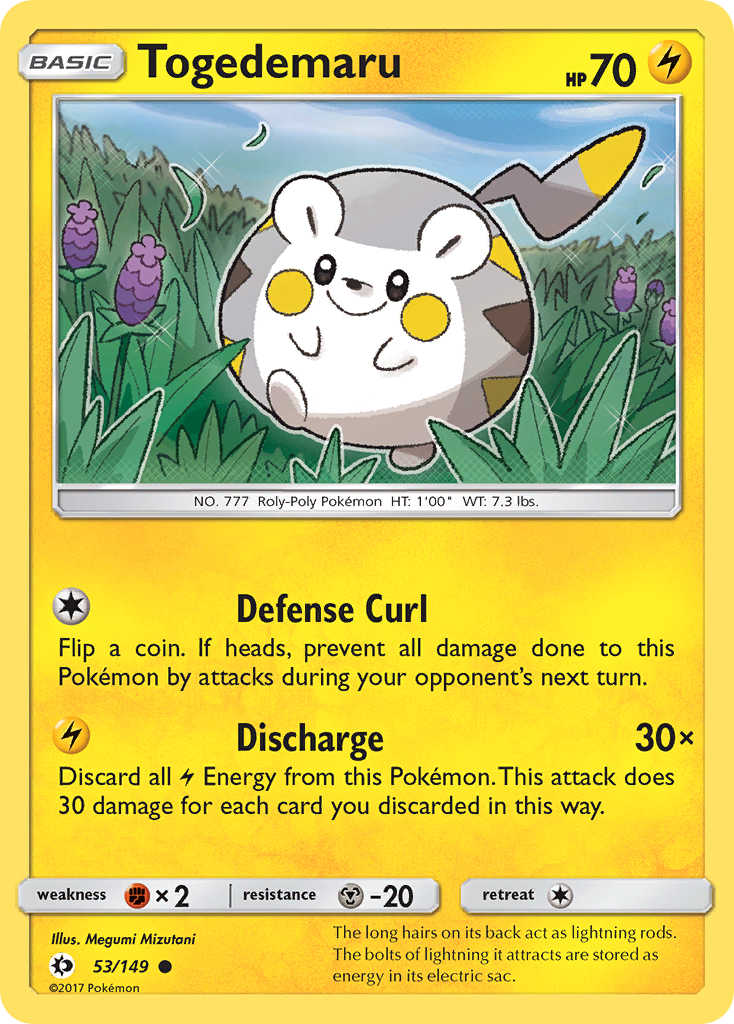 Togedemaru (53/149) [Sun & Moon: Base Set] | Game Haven TX