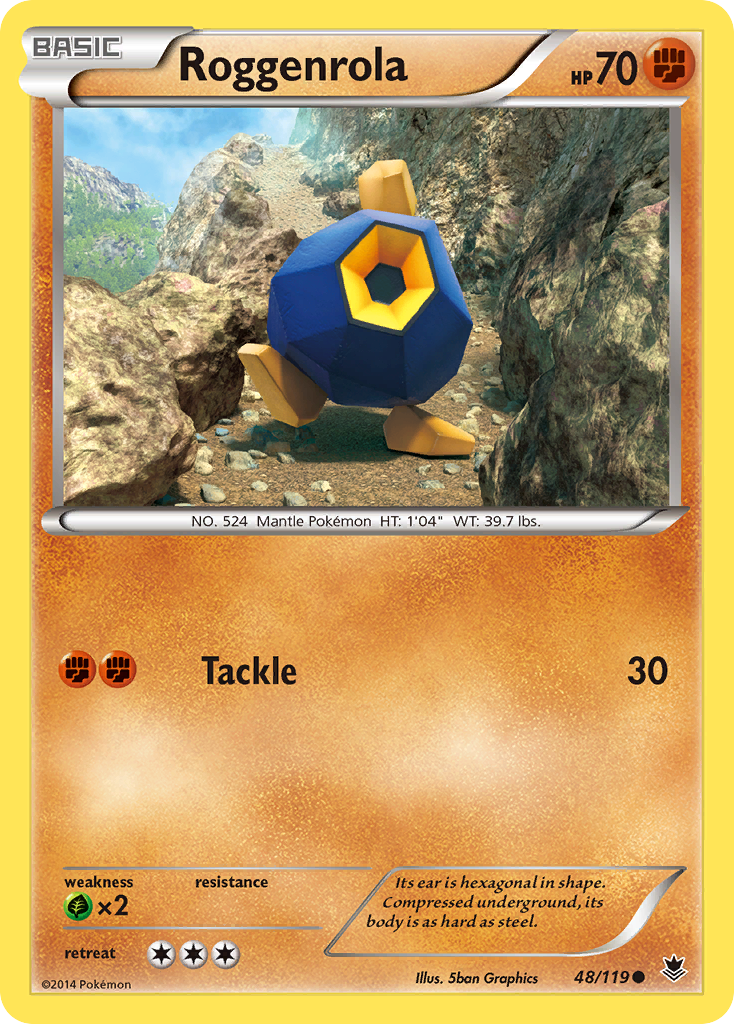 Roggenrola (48/119) [XY: Phantom Forces] | Game Haven TX