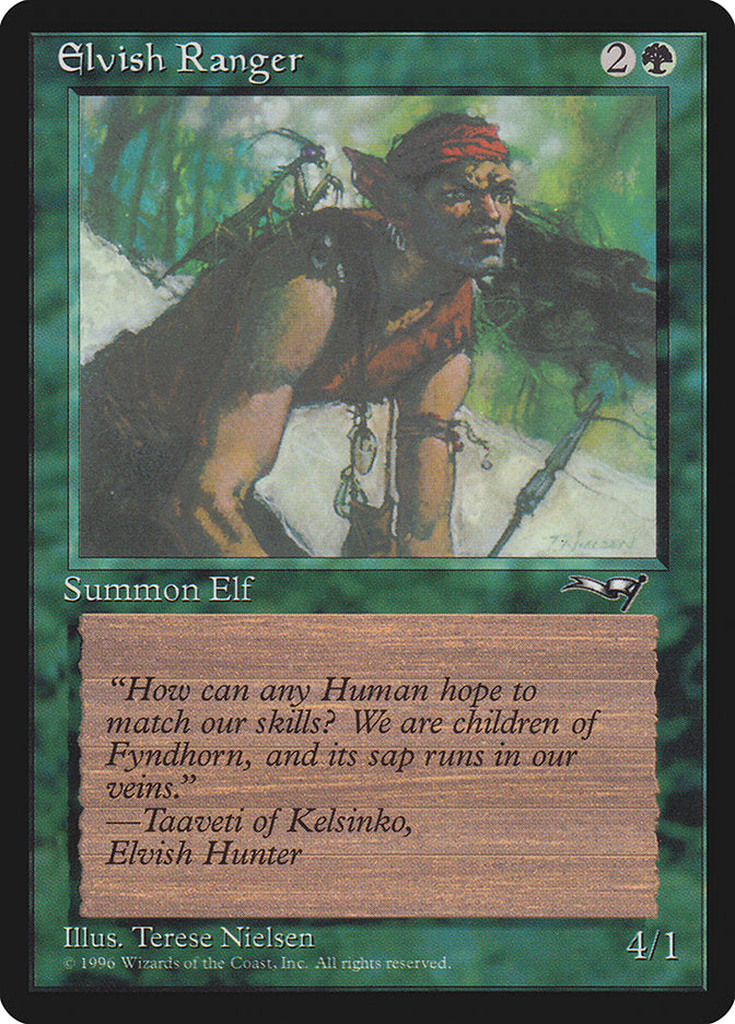 Elvish Ranger (Insect on Back) [Alliances] | Game Haven TX