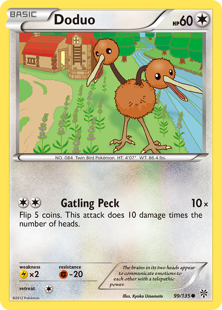 Doduo (99/135) [Black & White: Plasma Storm] | Game Haven TX