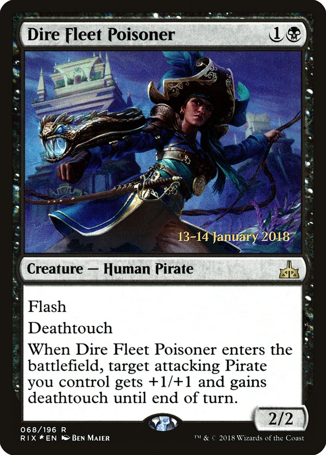 Dire Fleet Poisoner [Rivals of Ixalan Promos] | Game Haven TX