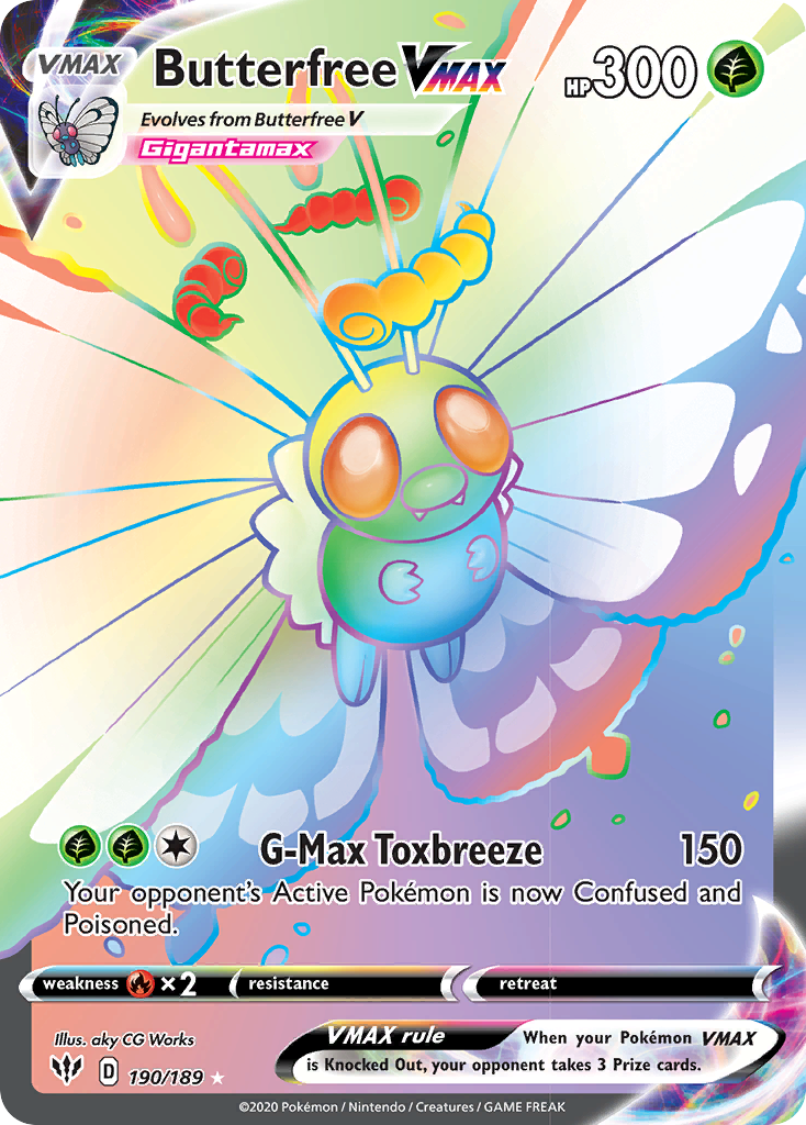 Butterfree VMAX (190/189) [Sword & Shield: Darkness Ablaze] | Game Haven TX