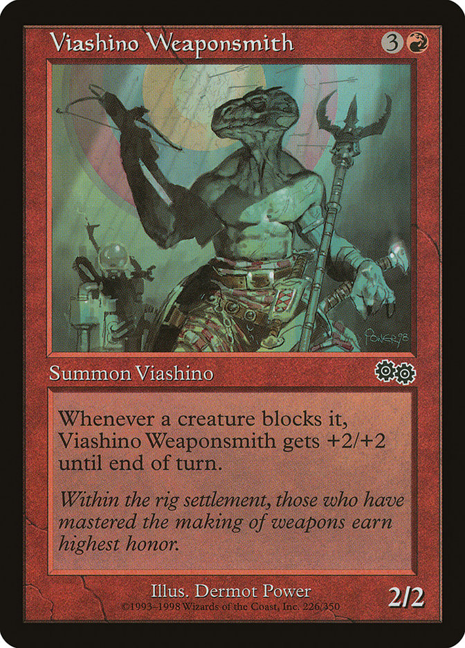 Viashino Weaponsmith [Urza's Saga] | Game Haven TX
