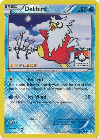 Delibird (38/149) (League Promo 3rd Place) [Black & White: Boundaries Crossed] | Game Haven TX