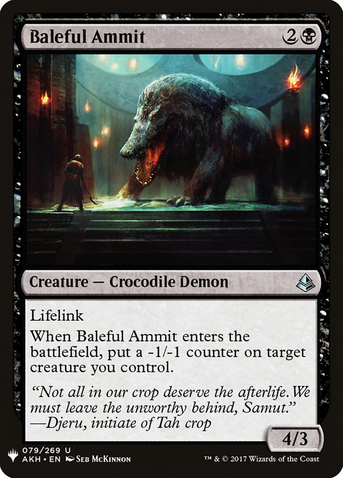Baleful Ammit [Mystery Booster] | Game Haven TX