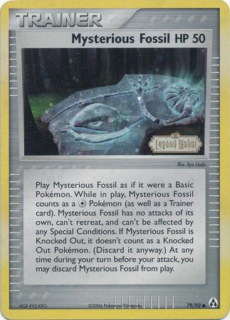 Mysterious Fossil (79/92) (Stamped) [EX: Legend Maker] | Game Haven TX