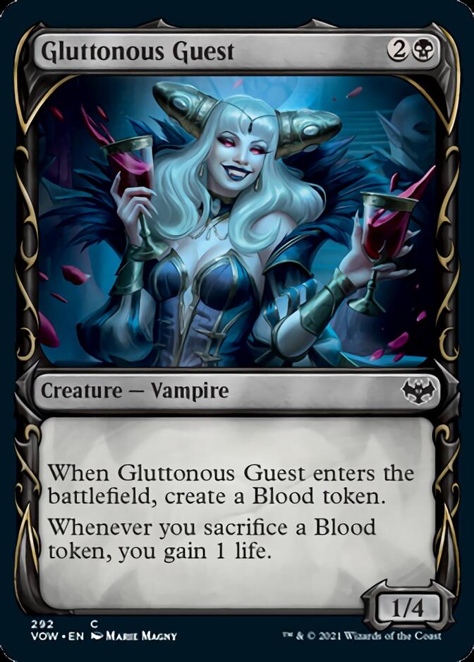 Gluttonous Guest (Showcase Fang Frame) [Innistrad: Crimson Vow] | Game Haven TX