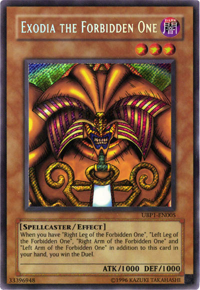 Exodia the Forbidden One [UBP1-EN005] Secret Rare | Game Haven TX