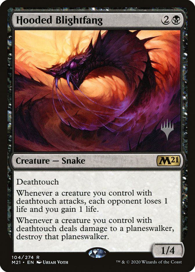 Hooded Blightfang (Promo Pack) [Core Set 2021 Promos] | Game Haven TX