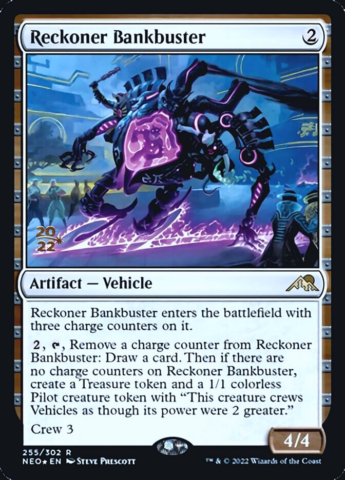 Reckoner Bankbuster [Kamigawa: Neon Dynasty Prerelease Promos] | Game Haven TX