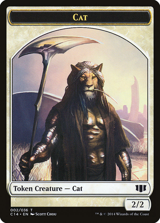 Angel // Cat Double-sided Token [Commander 2014 Tokens] | Game Haven TX