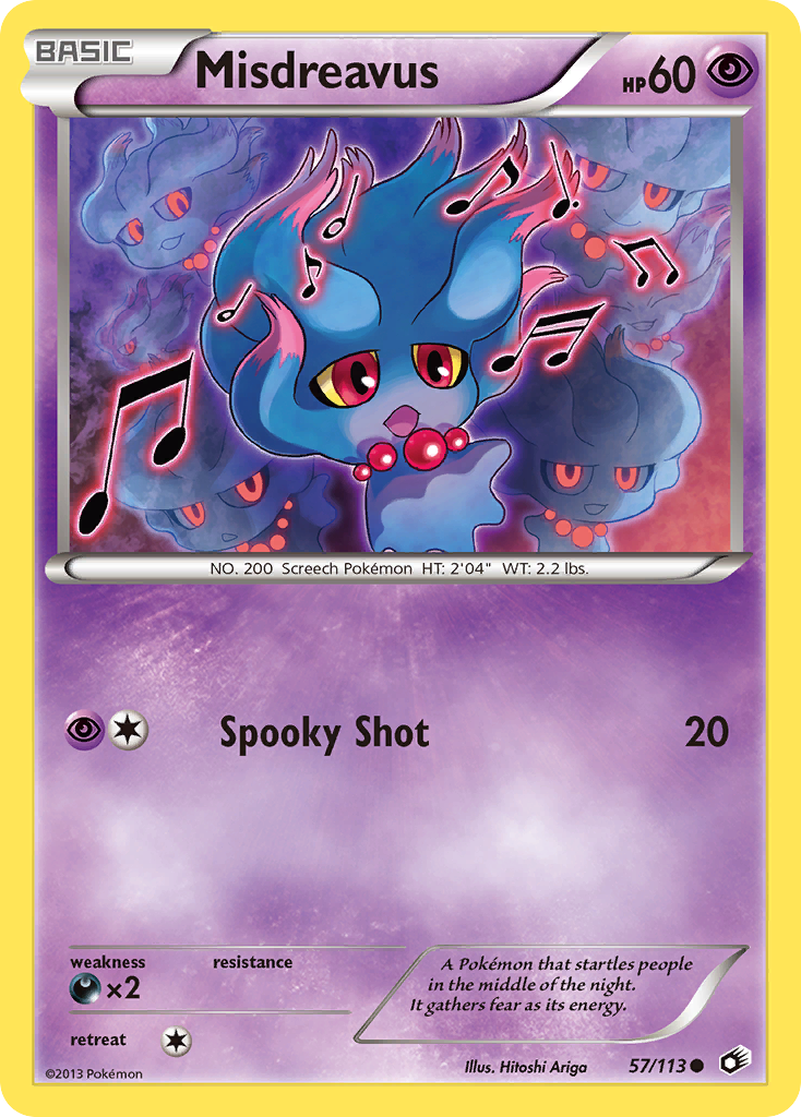 Misdreavus (57/113) [Black & White: Legendary Treasures] | Game Haven TX