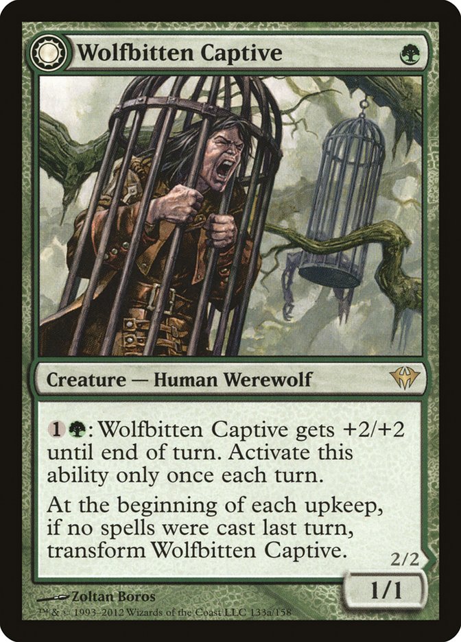 Wolfbitten Captive // Krallenhorde Killer [Dark Ascension] | Game Haven TX