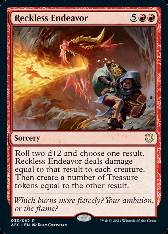 Reckless Endeavor [Dungeons & Dragons: Adventures in the Forgotten Realms Commander] | Game Haven TX