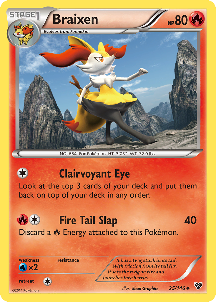 Braixen (25/146) [XY: Base Set] | Game Haven TX