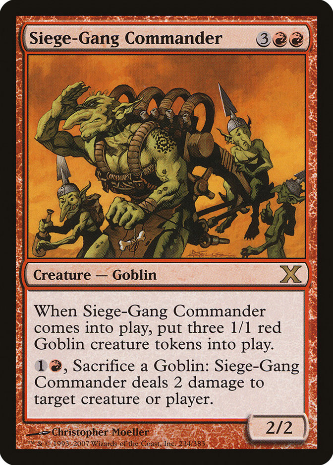 Siege-Gang Commander [Tenth Edition] | Game Haven TX