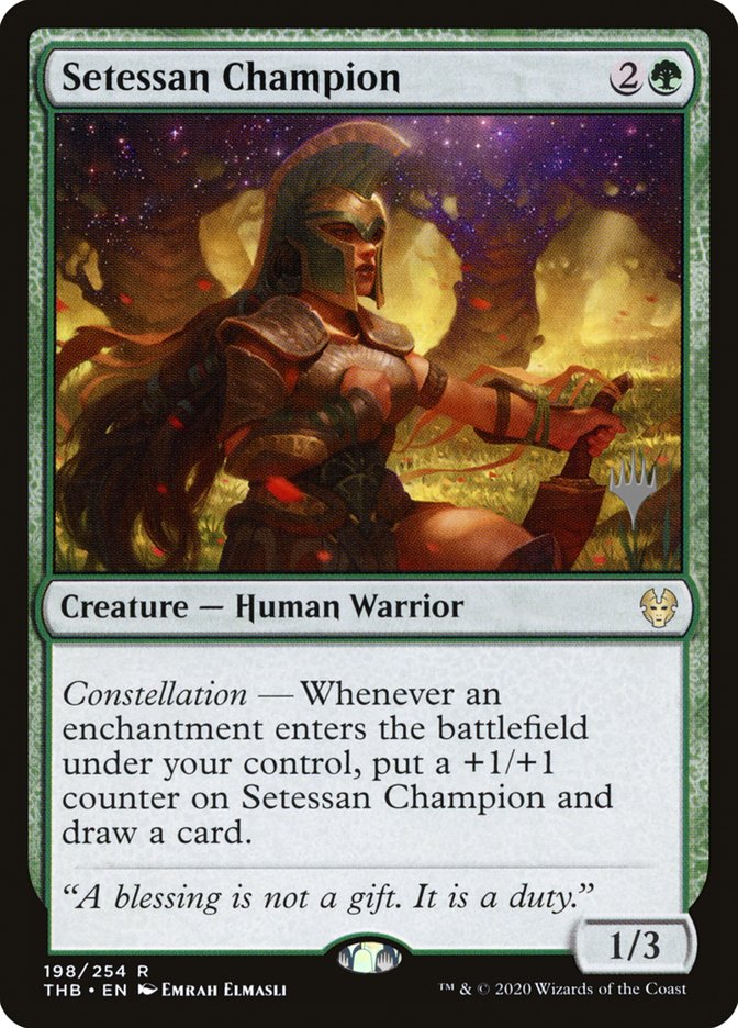 Setessan Champion (Promo Pack) [Theros Beyond Death Promos] | Game Haven TX