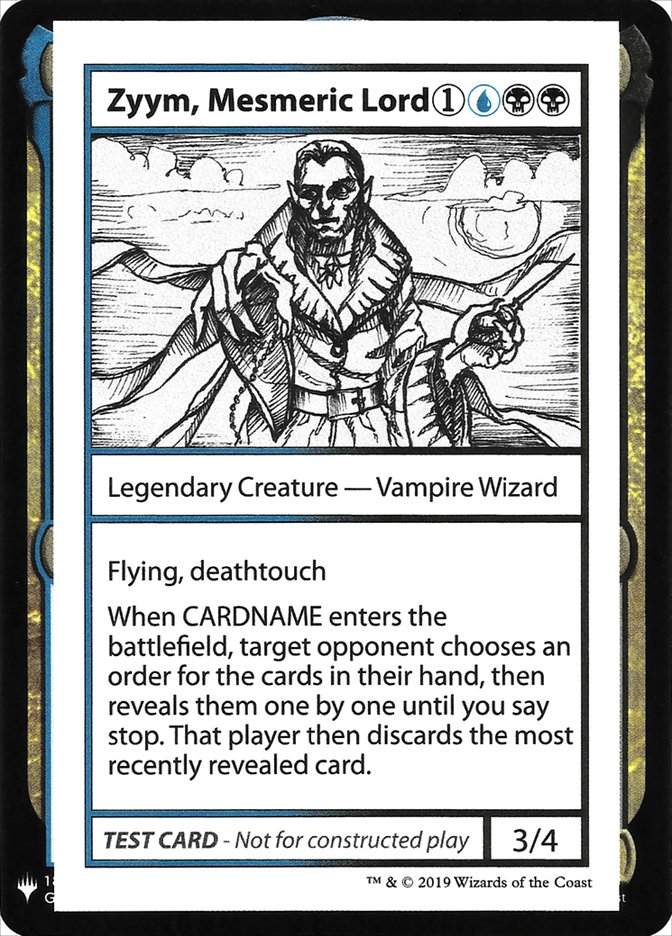 Zyym, Mesmeric Lord [Mystery Booster Playtest Cards] | Game Haven TX
