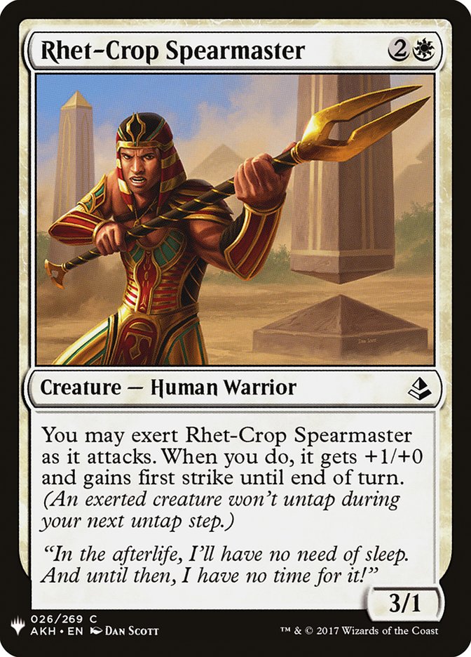 Rhet-Crop Spearmaster [Mystery Booster] | Game Haven TX