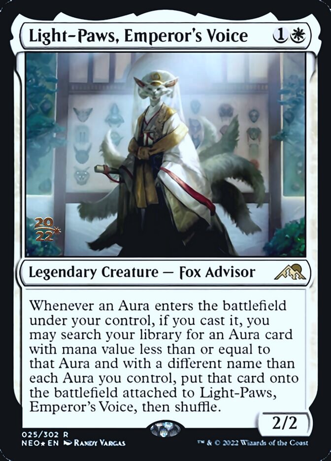 Light-Paws, Emperor's Voice [Kamigawa: Neon Dynasty Prerelease Promos] | Game Haven TX