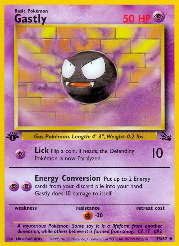Gastly (33/62) [Fossil 1st Edition] | Game Haven TX