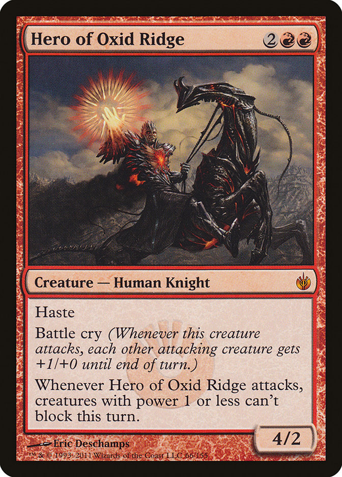 Hero of Oxid Ridge [Mirrodin Besieged] | Game Haven TX