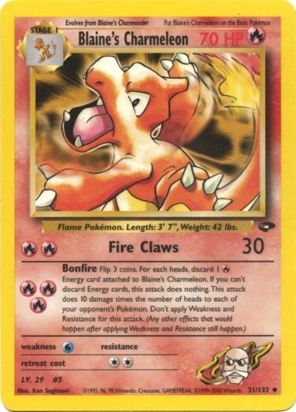 Blaine's Charmeleon (31/132) [Gym Challenge Unlimited] | Game Haven TX