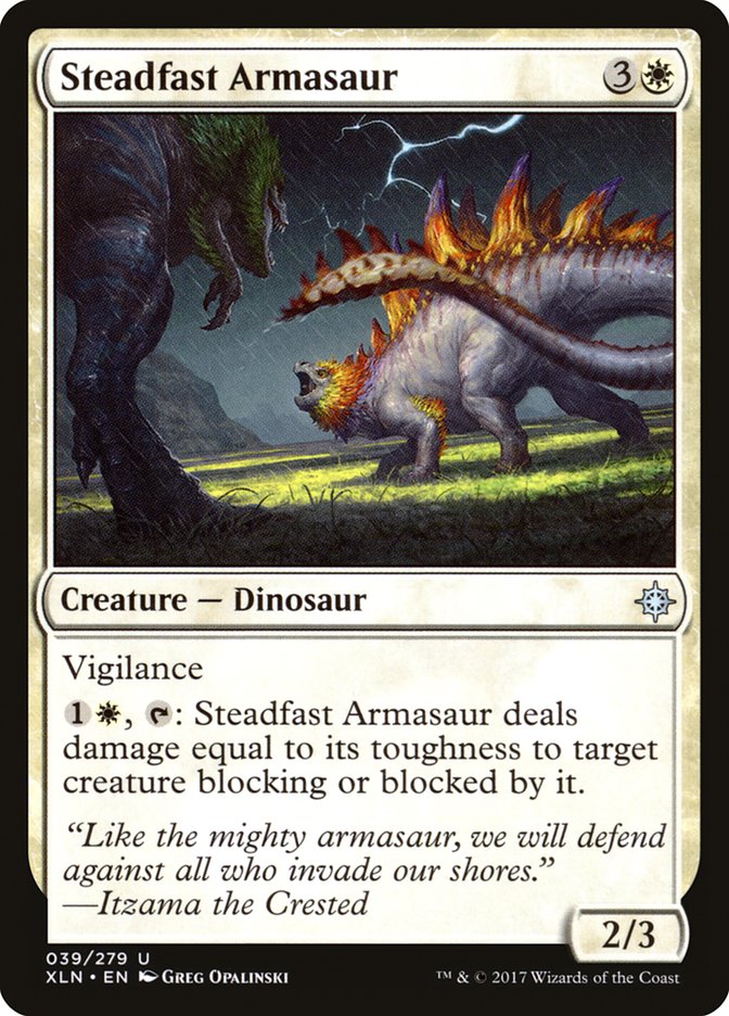 Steadfast Armasaur [Ixalan] | Game Haven TX