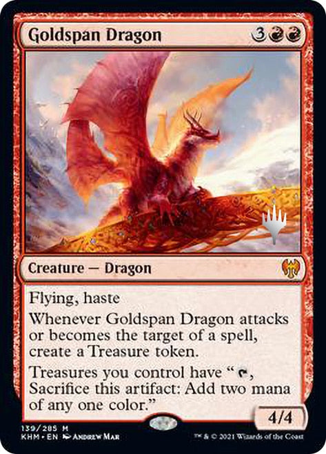 Goldspan Dragon [Kaldheim Promo Pack] | Game Haven TX