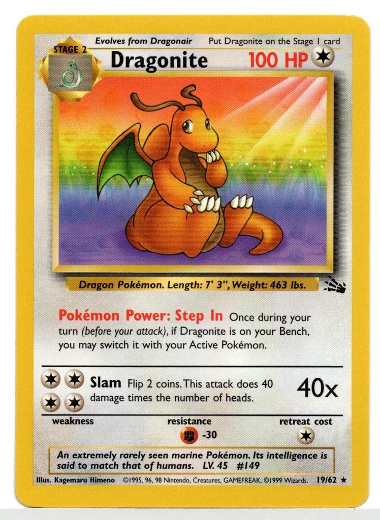 Dragonite (19/62) [Fossil Unlimited] | Game Haven TX