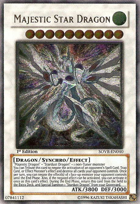 Majestic Star Dragon [SOVR-EN040] Ultimate Rare | Game Haven TX
