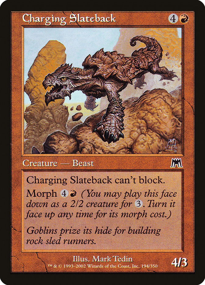 Charging Slateback [Onslaught] | Game Haven TX