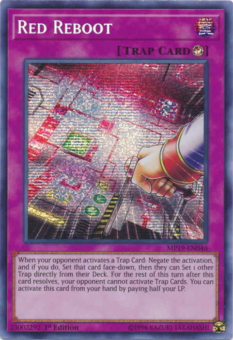 Red Reboot [MP19-EN046] Prismatic Secret Rare | Game Haven TX