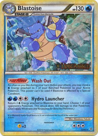 Blastoise (13/95) (Prerelease Promo) [HeartGold & SoulSilver: Black Star Promos] | Game Haven TX