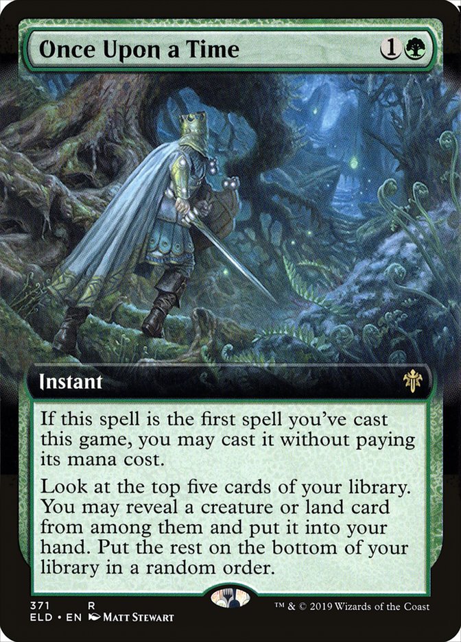 Once Upon a Time (Extended Art) [Throne of Eldraine] | Game Haven TX