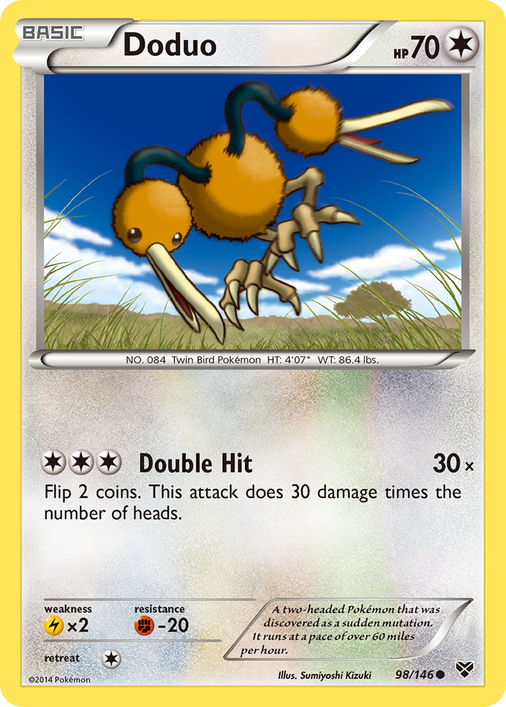 Doduo (98/146) [XY: Base Set] | Game Haven TX