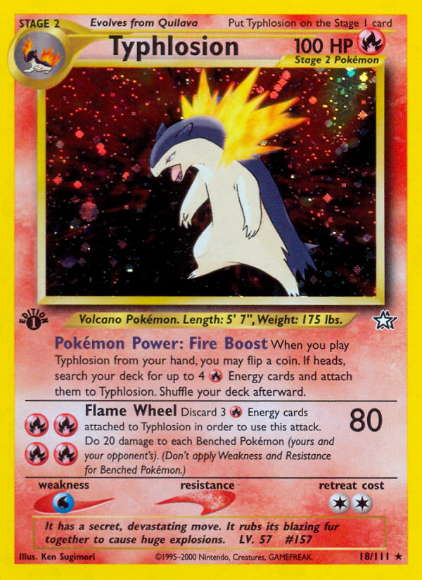Typhlosion (18/111) [Neo Genesis 1st Edition] | Game Haven TX